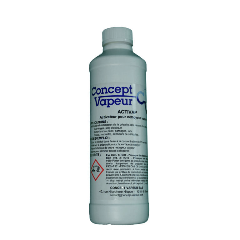 Activap, activateur pour nettoyeur vapeur Concept Vapeur.